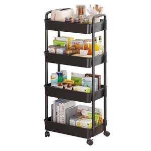 Chariot de rangement mince en plastique moderne et coloré pour <span class=keywords><strong>cuisine</strong></span>, étagère de rangement pour <span class=keywords><strong>cuisine</strong></span>, vente en gros - Product Image 6