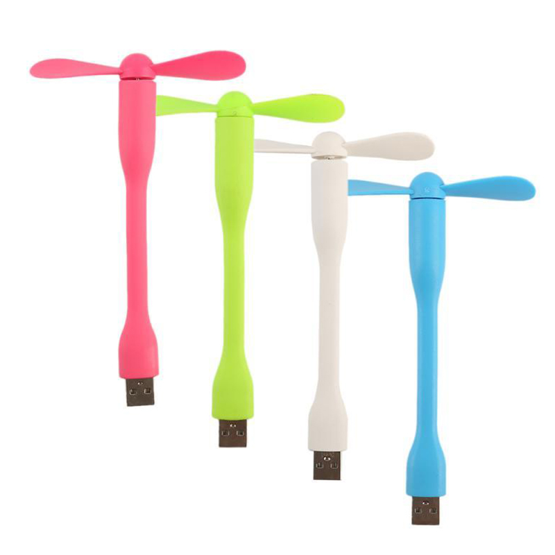 Универсальный переносной гибкий светодиодный мини-вентилятор USB для внешнего аккумулятора, ноутбука, компьютера