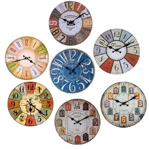 Horloge murale analogique moderne à thème parisien, style rétro et épuré, pour la décoration de maisons de campagne françaises, salon et chambre à coucher - Product Image 2