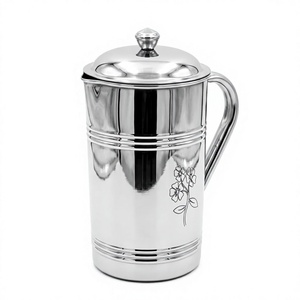 Couvercle de carafe à eau en acier inoxydable, design floral classique, distributeur de boissons réutilisable, écologique, fabriqué par Perfect Collection - Product Image 4