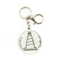 Porte-clés en PVC souple écologique de qualité supérieure avec design personnalisé 2D/3D, taille sur mesure pour souvenirs promotionnels haut de gamme