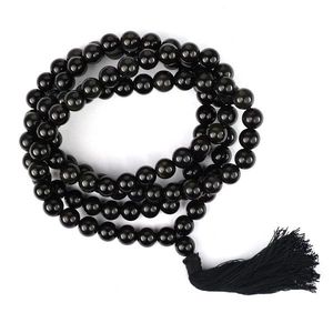 Venta al por mayor amatista natural Jap Mala con cuentas de cristal superior para meditación estilo Feng Shui y colección de curación de yoga - Product Image 2