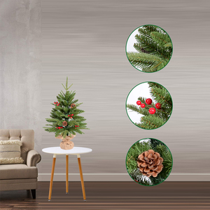 Árbol de Navidad, jarra de vidrio, falda, cestas, 11 guirnalda - Product Image 3