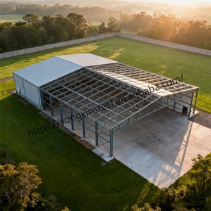 Hot bán kim loại khung thép cấu trúc kho hội thảo nhà chứa máy bay xây dựng - Product Image 1