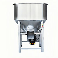 Mélangeur vertical en acier inoxydable pour poudre sèche, mélangeur d'aliments pour volailles, machine à mélanger la poudre, adapté à l'agriculture à petite échelle