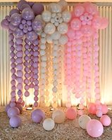 Ballon en latex de 10 pouces de haute qualité avec queue de liaison, couleur pastel, pour décoration de fête, vente en gros, article individuel