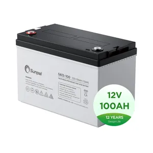 שסתום simal מוסדר סוללה עופרת חומצה 12v 100ah 12 וולט סוללה ג 'ל עם bms