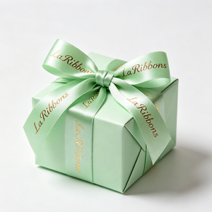 Petit nœud en satin portable, 100 % polyester, finition brillante, pour emballage de fleurs, bonbons, décoration quotidienne, idéal pour boîte cadeau - Product Image 1