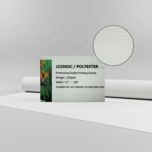 Rotolo di tela artistica in poliestere bianco opaco da 280 g/m² <span class=keywords><strong>per</strong></span> stampa artistica a getto d'inchiostro con stampa digitale a <span class=keywords><strong>base</strong></span> d'acqua - Product Image 2