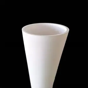 Wadah keramik Alumina untuk aplikasi industri memiliki kekuatan tinggi dan tahan tekanan, sistem pemurni krom