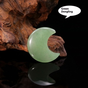 Ciondolo Fai-da-Te in Cristallo Rosa Naturale per Gioielli, Ornamenti Lunari Non Porosi da 30mm, Accessori in Agata <span class=keywords><strong>e</strong></span> Giada a Mezzaluna - Product Image 6