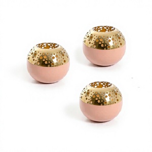 Set Of 3 Iron Gold Color <b>Candle</b> Holder With Highest Quality Round Shape Tealight <b>Candle</b> Holder At Attractive Pricing - Product Image 1