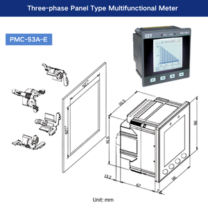 Bacnet Ethernet Power Meter đa chức năng 3 giai đoạn LCD Bảng điều chỉnh Meter với modbus TCP web máy chủ giám sát từ xa - Product Image 3