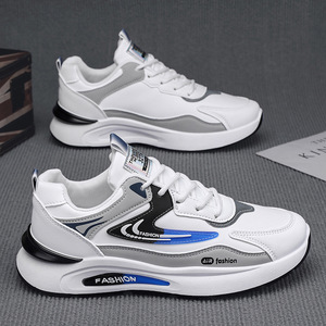 Sneakers <span class=keywords><strong>da</strong></span> Uomo Autunnali in PU Impermeabili e Traspiranti, <span class=keywords><strong>Scarpe</strong></span> Casual Versatili alla Moda, Suola Morbida Antiscivolo <span class=keywords><strong>per</strong></span> la Corsa - Product Image 4