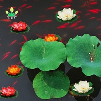 Mousse flottante artificielle ornementale fleur de lotus nénuphar décoration réaliste pour la maison remise des diplômes fête des mères nouvel an