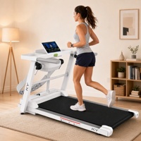 Caminadora Eléctrica Plegable Motorizada con Pantalla LED, Máquina para Correr, Gimnasio, Fitness, Ejercicio Corporal