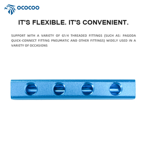 Ococoo A04 khí nén phụ kiện hợp kim nhôm nước nhà phân phối và chia ống xả không khí đa tạp cho các trường hợp máy tính - Product Image 5