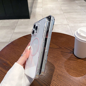 Étui de téléphone magnétique transparent antichoc pour <span class=keywords><strong>iPhone</strong></span> 16 15 17 14 Pro Max X Xr <span class=keywords><strong>Xs</strong></span> Max - Product Image 6