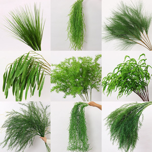 Plantes vertes artificielles, arrangements floraux de mariage, décorations florales suspendues de style forêt, blanches et vertes, pour mariages - Product Image 4