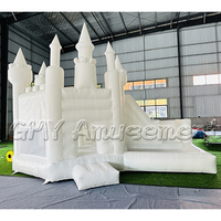 Château gonflable 3 en 1 avec toboggan rose, château gonflable de mariage, château gonflable avec souffleur à vendre