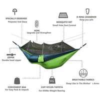 Toile Hamac Lit Pliant Double Suspendu Nylon En Gros Balançoire Portable Camping En Plein Air Hamac