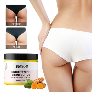 BEIKE Exfoliante de Cúrcuma <span class=keywords><strong>para</strong></span> Aclarar y Blanquear la Zona del Bikini, Exfoliante Corporal a Base de Hierbas - Product Image 1