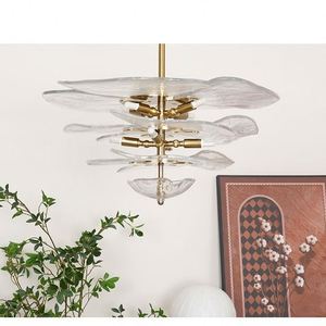 Lustre moderne de <span class=keywords><strong>luxe</strong></span> en verre de Murano style Art Déco, suspension colorée pour hôtel, restaurant, boutique, salon, installation incluse - Product Image 2
