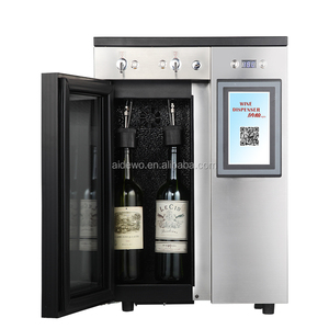 Pantalla de visualización transparente <span class=keywords><strong>Enfriador</strong></span> de <span class=keywords><strong>vino</strong></span> eléctrico de acero inoxidable Dispensador de máquina expendedora de <span class=keywords><strong>2</strong></span> <span class=keywords><strong>botellas</strong></span> para uso doméstico - Product Image 4