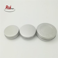 Emballage en aluminium personnalisé avec logo en relief, ODM OEM, boîte en aluminium de 100 ml 150 ml avec couvercle à vis