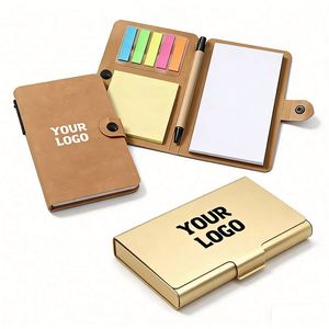 Wholesale Custom Printed Logo Notebooks Pen <b>Notepad</b> & Sticky Note Book Paper Cover Exhibition Business Promo Gift - Product Image 1