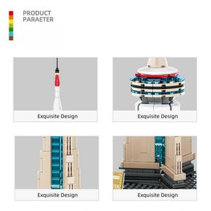 Bloques de Construcción del Modelo de la Torre CN, Juguete de Arquitectura Mundialmente Famosa, Kit de Miniatura Creativo para Niños y Adultos, Venta al Por Mayor OEM - Product Image 4