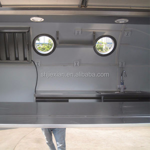 JX-BT400 Remolque de Comida Móvil Personalizado de Acero Inoxidable para Catering, Barbacoa, Hamburguesas, Pizza, Comida Rápida, con Doble Fregadero y 4 Ruedas - Product Image 5