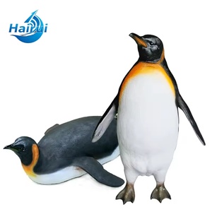 Estatua de Pingüino Emperador / Artesanía en Resina, Escultura de Pingüino Rey Hecha a Mano / Adornos de Pingüino con Temática Oceánica para Fiestas - Product Image 6