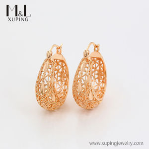 Boucles d'oreilles Huggie, bijoux fantaisie, couleur <span class=keywords><strong>or</strong></span> 18K, pas <span class=keywords><strong>de</strong></span> pierre, style Court, motif creux, nouvelle collection, ML42843 - Product Image 5