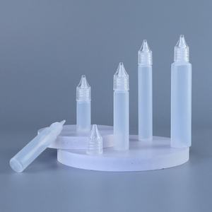 Tube de recharge vide anti-fuite 10ml 15ml 30ml 50ml, fin et long, en plastique, pour huile de massage, avec bouchon transparent et applicateur à pression - Product Image 4