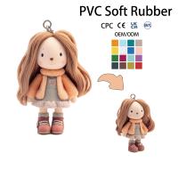 Porte-clés personnalisé coloré sans MOQ, certifié CPC CE EN71 UKCA, en PVC souple, figurine en vinyle ours pastèque