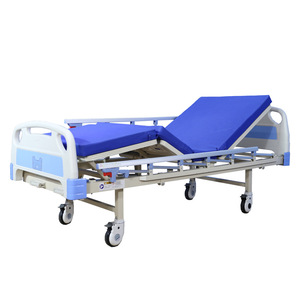 Xufeng Medical Hospital <b>Bed</b> SF802A Manual Double Crank With Guardrail For Patient Care Blue Color - Product Image 2
