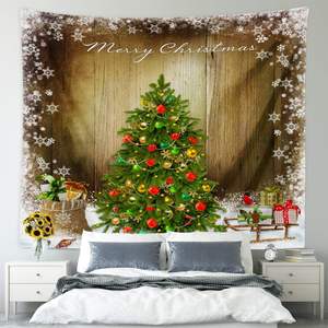 Christmas <b>Rustic</b> Wall Tapestry Cotton Photo Backdrop <b>Decor</b> for <b>Home</b> Office or Party Xmas Holiday Outdoor <b>Decor</b> in Stock - Product Image 4