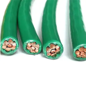 UL83 כבלי חוטי חשמל AWG 4 6 8 10 גמיש נחושת Pvc מבודד THHN THW בניין חשמלי חוט