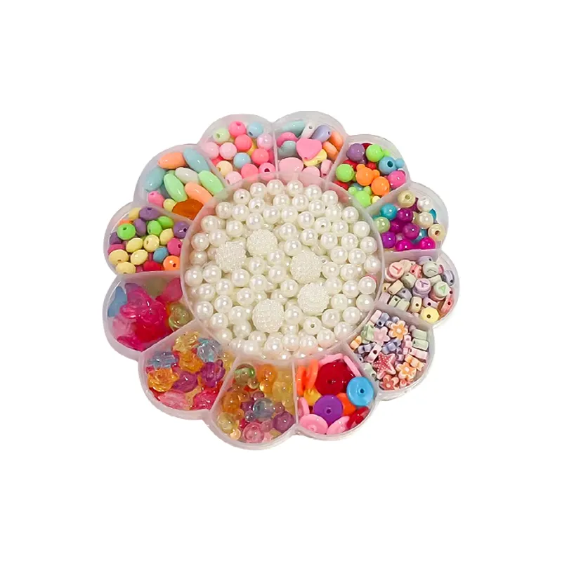 Colorful Jewelry Making Acrylic Letter Diy Beads Set Children's Educational Toy Beads For Kid Bracelet Making