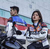 Veste bomber vintage pour moto avec logo brodé personnalisé Duhan D-VS02, taille plus, veste de course vintage Moto Nascar