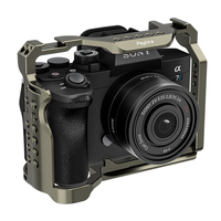 Cage pour caméra Poyinco noire pour A7S III / A7S3, en aluminium, compatible avec la base Arca et les rails NATO, pour stabilisateur RS