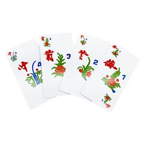 Cartas de jogo Mahjong personalizadas para festas de férias em família, edição clássica, papel Mahjong interessante à mão