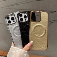 Étui de luxe en cuir à motif peau d'animal avec fermeture magnétique pour iPhone 15 17 Air 16 Pro Max Coque Arrière Housse Funda