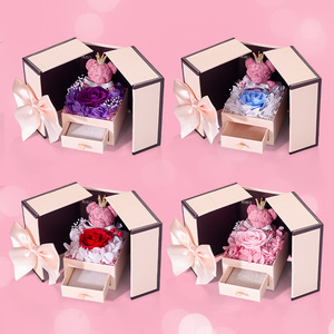 Caja Cuadrada de Rosas Eternas Preservadas para el Día de San Valentín, Día de la Madre y Graduación 2026, Regalo para Ti, Caja de Rosas - Product Image 3
