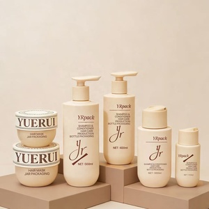 Ensemble de flacons classiques en plastique HDPE pour shampoing et lotion corporelle, 125 ml-500 ml, avec bouchon à disque, pot pour <span class=keywords><strong>masque</strong></span> capillaire en PP, emballage imprimé UV - Product Image 6