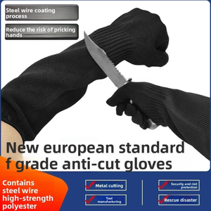 Haute Performance niveau 5 HPPE acier inoxydable maille métallique anti-crevaison résistant aux coupures protection sécurité bras garde manches gants - Product Image 4
