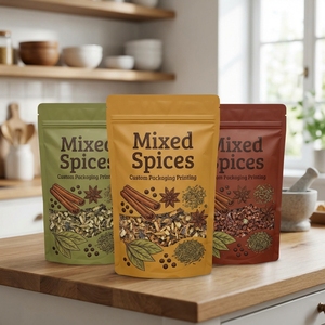 Bolsas de Embalaje Mate Personalizadas para Especias Mixtas, Bolsas con Superficie Brillante de Grado Alimenticio, MOQ 500 Piezas - Product Image 4
