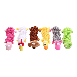 Jouet à mâcher écologique pour animaux de compagnie, en peluche, en velours, pour le nettoyage des dents, jouet couineur durable pour chien, interactif pour chiots, pour chiens de petite, moyenne et grande taille - Product Image 1