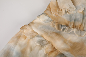 Holya nuova moda Chiffon Casual floreale <span class=keywords><strong>giovane</strong></span> donna Oversize Maxi lungo abito intero - Product Image 5